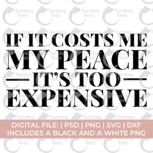 Se mi costasse la pace, è troppo costoso svg, bougie svg, donna nera svg, melanina svg, alta manutenzione svg, salute mentale svg, amore per se stessi