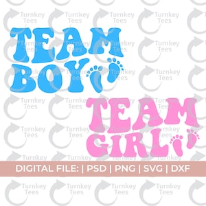 Team Boy SVG, Team Girl SVG, Team Boy png, Team Girl png, Gender Reveal svg, Baby Annonce svg, Team Boy Girl svg, baby shower svg