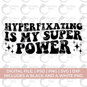 adhd svg、hyperfixating svg、hyperfixating is my super power svg、adhd knowledge svg、自閉症 svg、神経多様性 svg png、神経多様性 svg