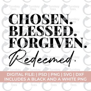 gewähltes svg, gesegnetes svg, vergebens svg, eingelöstes svg, Selbstliebe svg, christliches svg, Bibel-Zitat-Svg, würdiges svg, Jesus-svg, Schrift-Svg