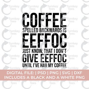 koffiemok svg| koffie-svg | koffie achterstevoren gespeld svg | sarcastische svg | sarcasme svg | koffie svg-bestanden | koffiekopje svg | cafeïne svg