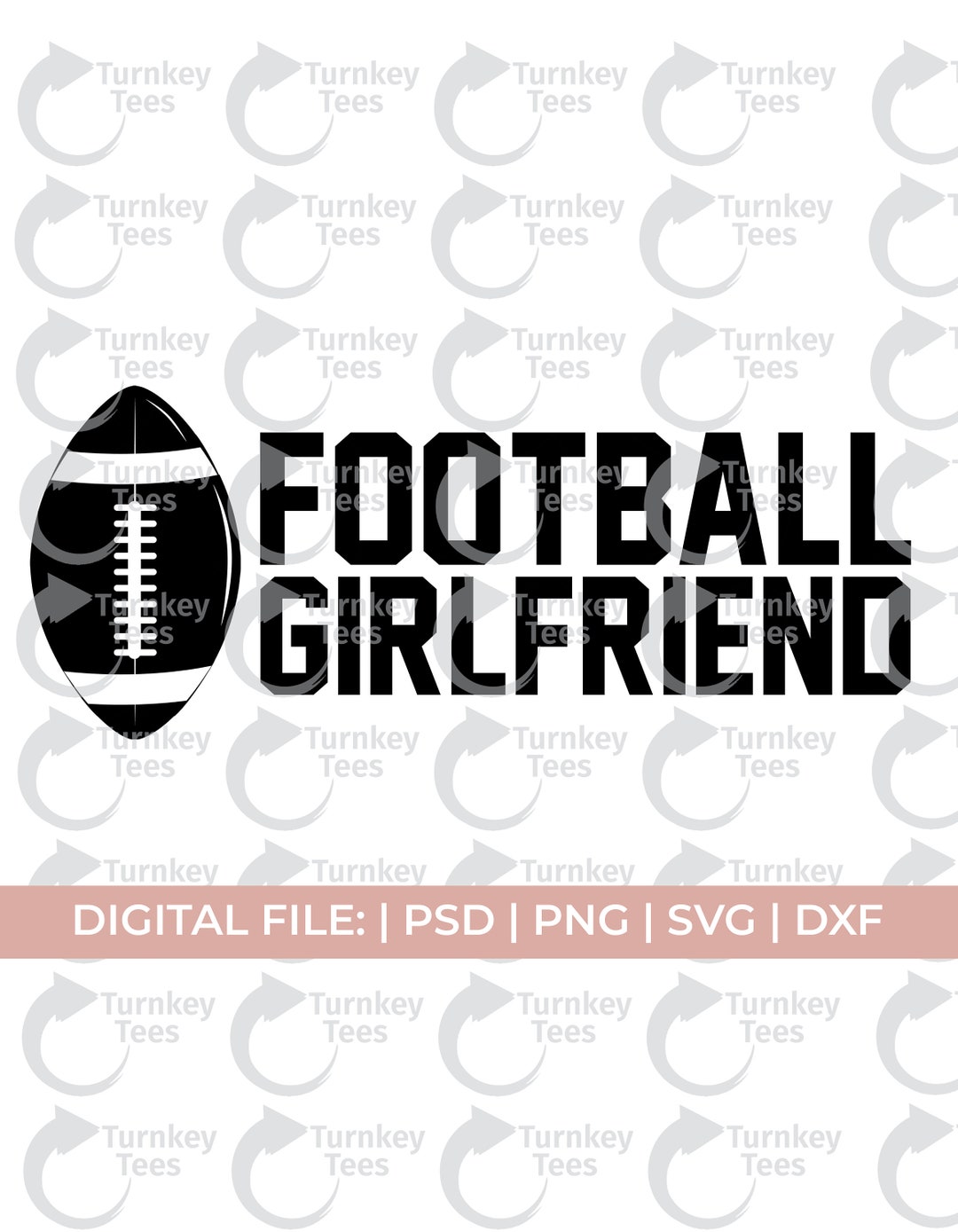 Football Girlfriend Svg Football Gf Svg Football Svg Love Etsy