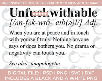 Unfuckwithable SVG | Melanin Svg | Black Woman Svg | Confidence Svg | Empowerment Svg | Cricut Silhouette Cut File