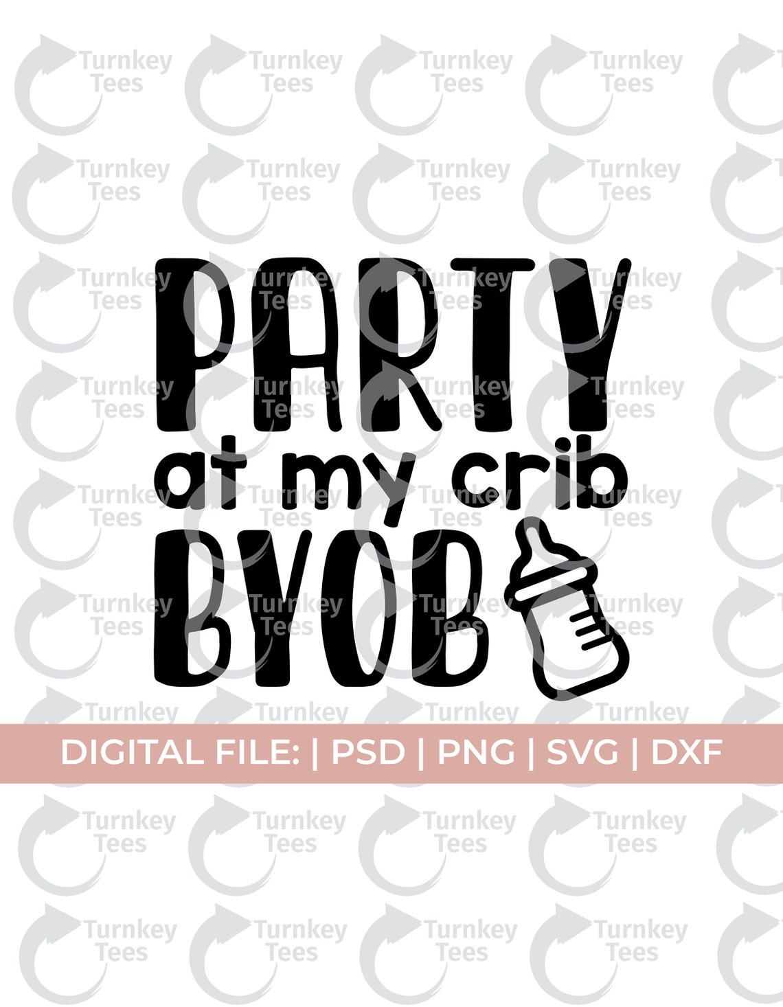 Party at my crib byob svgnewborn svgbaby svgonesie svgbaby Etsy