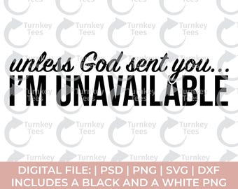 es sei denn, gott schickte dir svg|lustige christliche svg|Jesus svg|christliche svg|Jeremiah Figuren