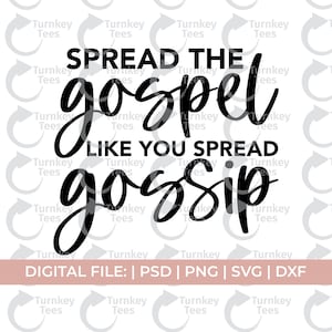 Vangelo SVG/Funny Christian SVG/Diffondere il Vangelo come SVG/Black Church SVG/Pastor SVG/Jesus SVG/Christian SVG/Scriptures SVG/Religious SVG