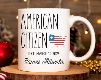 Tasse für US-Bürger, lustiges Einbürgerungsgeschenk, Geschenke für neue Bürger, Herzlichen Glückwunsch, Tasse für amerikanische Staatsbürger, USA-Staatsbürgerschaftsgeschenke, Einwanderungsprozess-Geschenk