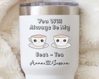 Personalized Custom Best Friend Bestie Birthday Thank You Tumbler Gift - Travel Mug for Friend - Friendship Gift for Long Distance Friends