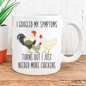 Funny Chicken Coffee Mug, Cute Chicken Gift, Chicken Lover, Funny Chicken Cup, Gift for Her, Him, Birthday, Chicken Decor, Hen Mug