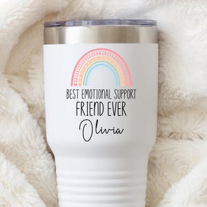 Coworker Gift Emotional Support Friend Tumbler Personalized Work Wife Gift Coworker Best Friend Gift for Work Friend Mug Gift for Coworker