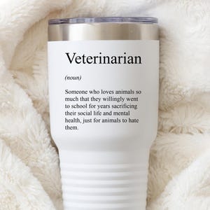 Veterinarian Cup Veterinarian Gift Vet Tech Week Veterinary Gifts Vet Graduation Gift Vet Tech Gifts Animal Shelter Gift Veterinary Medicine