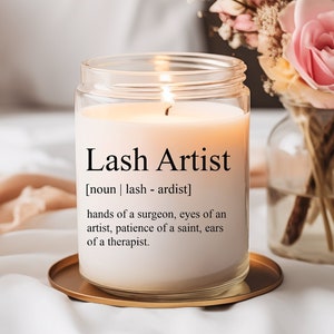 Lash Tech Gift Lash Tech Decor Candle Gifts for Lash Technicians Makeup Artist Gift Coworker Gift Salon Gift Stylist Gift Esthetician Gift