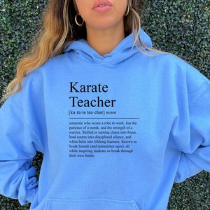 Karate Teacher Gift Black Belt Gift Karate Hoodie MMA Gifts Martial Arts Gift Karate Instructor Karate Gift Ideas Karate Sensei Gift