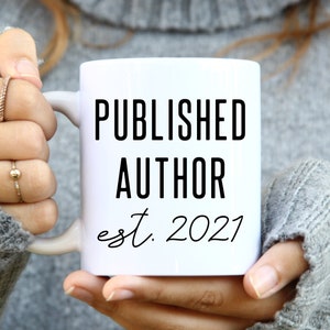 Tazas de regalo de autor, taza de café de autor, autor publicado establecido, taza de escritor, regalo de gag de autor, regalo para autor, regalo de escritor