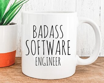 Engraçado badass engenheiro de software caneca programação caneca codificador presente de programação engraçado presente do computador engenheiro de computador caneca engenheiro presente