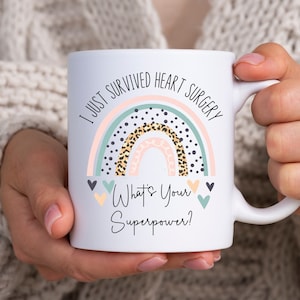 Heart Surgery Gift ,Open Heart Surgery Survivor, Heart Surgery Mug, Surgery Recovery, Coronary Bypass, Open Heart Survivor, All Patched Up