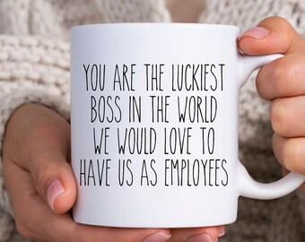 Cheesy Boss Gifts Boss Mug Regalo para Boss Office Mug Work Mug Best Boss Ever Luckiest Boss in the World Mug Regalos divertidos para Bosses Coffee Cup