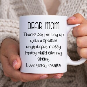 Presente engraçado para a mãe, presente para a mãe, presente para o dia das mães, ideias para presentes para a mãe, presente de Natal, presente de aniversário para a mãe, caneca personalizada para a mãe, melhor mãe, vida da mãe