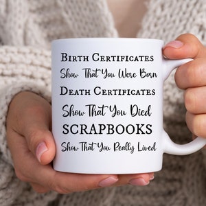 Funny Crafter Mug, Gift for Crafter, Crafting Quotes, Addicted to Crafts, Crafter Gift, Gifts and Presents for Scrapbook lovers