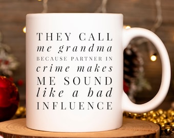 Gift for Grandma, Grandma Gifts, Grandma Christmas Gift, Grandma Birthday Gift, Grandma Gift Idea, Grandma Coffee Mug, Badass Grandma Mug
