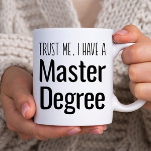 Mba Gift, Masters Degree Mug, Mba Mug, Mba Coffee Cup, Graduation gift, College graduation