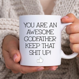 Godfather Gifts, Godfather Mug, Funny Godfather Mugs, Baptism Gift, Godparent Gift, Gift for Godfather, Gag Godfather Mugs, Godfather Cup