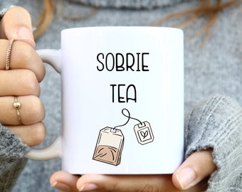 Sobriety Gifts for Women Men, Sobrie-Tea Cup, Recovery Gifts, Sober Coffee Mug, Alcoholics Recovery, Soberversary Gift