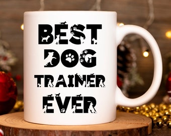 Regalos de entrenador de perros, regalo de agradecimiento para el entrenador de perros, taza de entrenador de perros, regalo de entrenamiento de perros, regalo de niñera de perros, taza de café divertida del perro