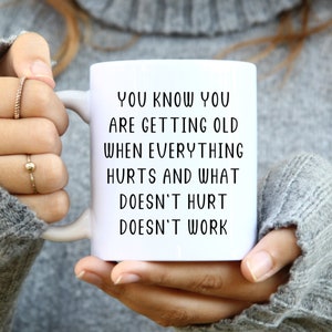 Over the Hill Gifts, Over the Hill Gag Gifts, Funny Retirement Gifts, Old People Gifts, Funny Aging Mug, Old Age Mug, Funny Birthday Gift