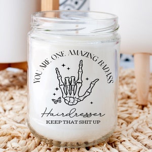 Hairdresser Candle Gift for Hairstylist Hairdresser Gift Hairstylist Gift Hair Dresser Gift Hairdresser Gifts Hairstylist Gifts
