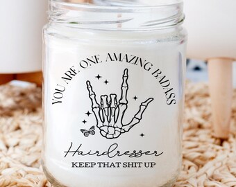 Hairdresser Candle Gift for Hairstylist Hairdresser Gift Hairstylist Gift Hair Dresser Gift Hairdresser Gifts Hairstylist Gifts