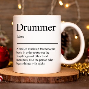 Drummer Gifts, Drummer Mug, Funny Gifts for Drummer, Drum Player Gift, Funny Drummer Mug, Drummer Musician Gift Idea, Drummer Presents