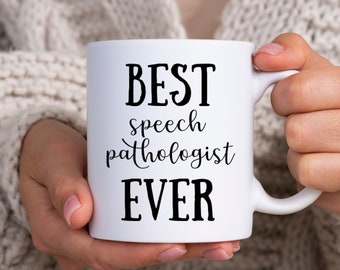 Taza de terapeuta del habla, regalo de terapeuta del habla, apreciación del terapeuta del habla, regalos de terapia del habla, regalo para Slp, ideas de regalo Slp, taza Slp