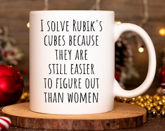 Rubiks kubus mok - grappige Rubik's kubus geschenken "Ik los Rubik's kubussen op, wat is jouw superkracht?"
