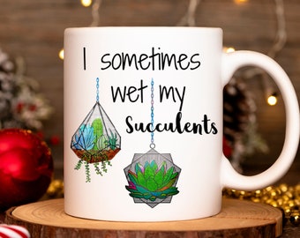 Divertente tazza succulenta per gli amanti delle piante, Cactus, Regalo per gli amanti delle piante, Mamma pianta, Regalo di giardinaggio, Regalo per giardiniere, Pollice verde, Umorismo sulle piante