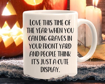 Lustige Halloween-Becher, Halloween-Party-Tasse, lustiger Herbst-Becher, Halloween-Humor, albernes Halloween-Geschenk, Halloween-Dekorationen