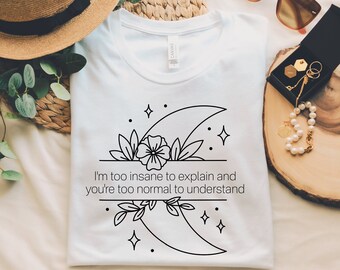 Moon Sweatshirt, Gift For Moon Lover, Sun And Moon Sweatshirt, Cute Moon Sweatshirt, Hippie Shirt, Shirts For Bohemian, Celestial Shirt