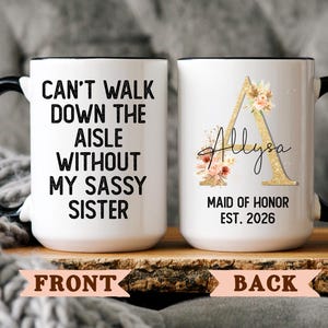 Personalized Maid of Honor Gift Maid of Honor Proposal Will You Be My Maid of Honor Best Friend Wedding Maid of Honor Proposal Sister