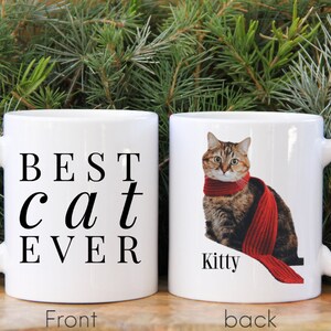 Best Cat Ever Personalized Photo Mug Custom Name Cat Mug Custom Pet Gift Cat Lover Mug Kitty Photo Coffee Mug Pet Lover Gift Kitten Mug