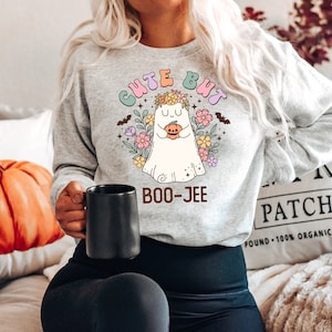 Halloween Ghost Sweatshirt, Boo Jee Shirt, Boo Shirt, Spooky Ghost Hoodie, Spooky Season Ghost Sweater, Spooky Vibes Shirt, Cute But Boo-Jee