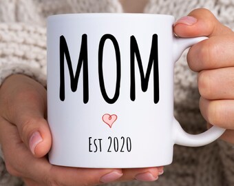 Mom Est. 2021 Coffee Mug, Sarcastic Baby Gift, Funny Pregnancy Gift New Mom, Funny Baby Shower Gift, Sarcastic Baby Shower Gift for Mom