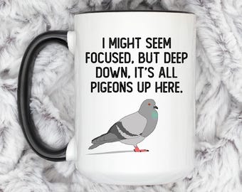 Pigeon Mug Bird Mug Pigeon Gift Pigeon Decor Pigeon Gifts Pigeon Lover Gift Funny Pigeon Mug Pigeon Birthday Gift Pigeon Breeder