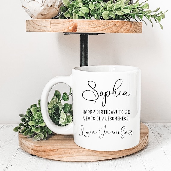 30th Birthday Mug - "Thirty, Flirty & Thriving" Funny Coffee Cup Gift For  Women 30 Flirty And Thriving Birthday