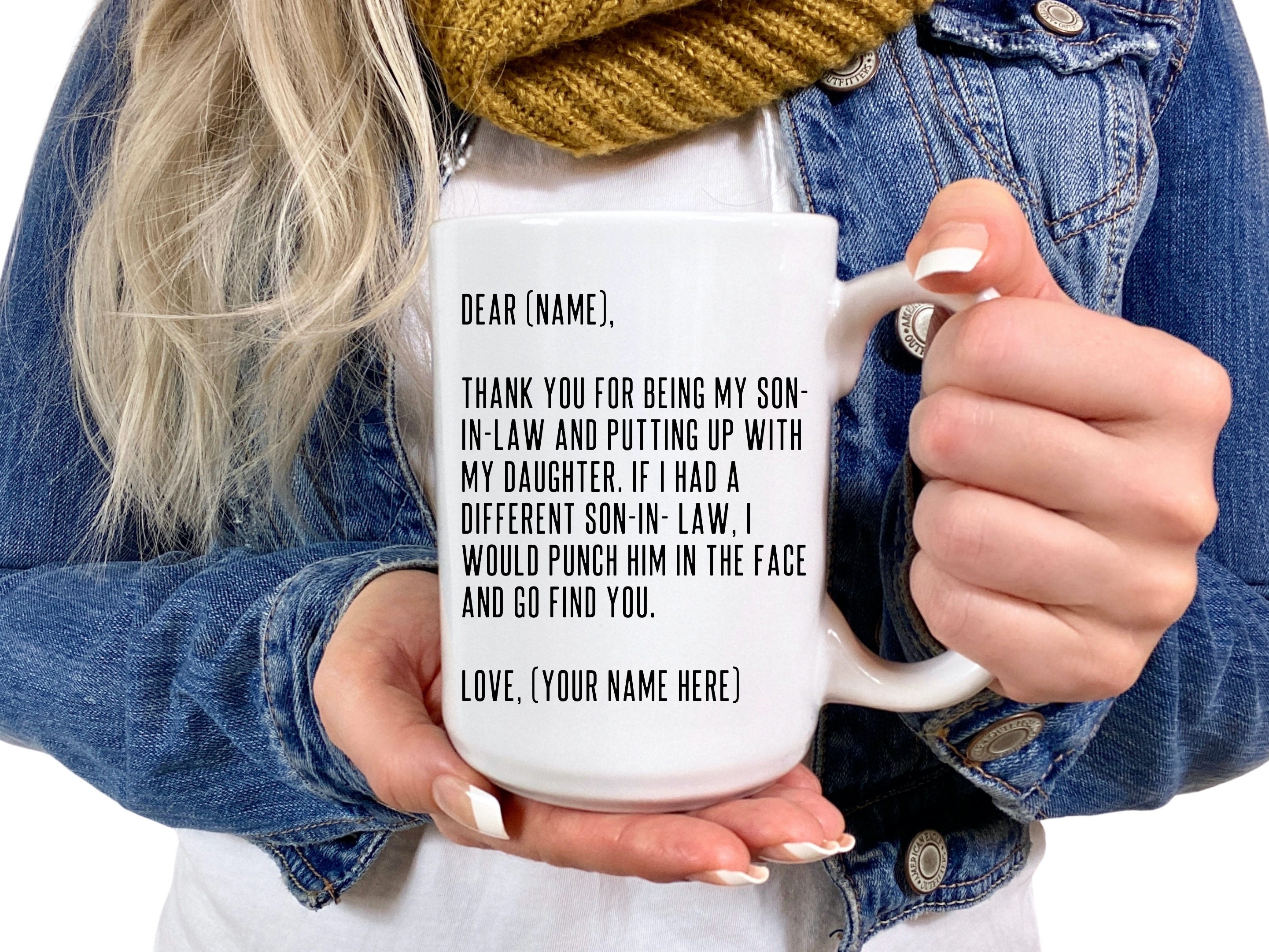 Taza de yerno regalos divertidos para yerno taza SIL Etsy España