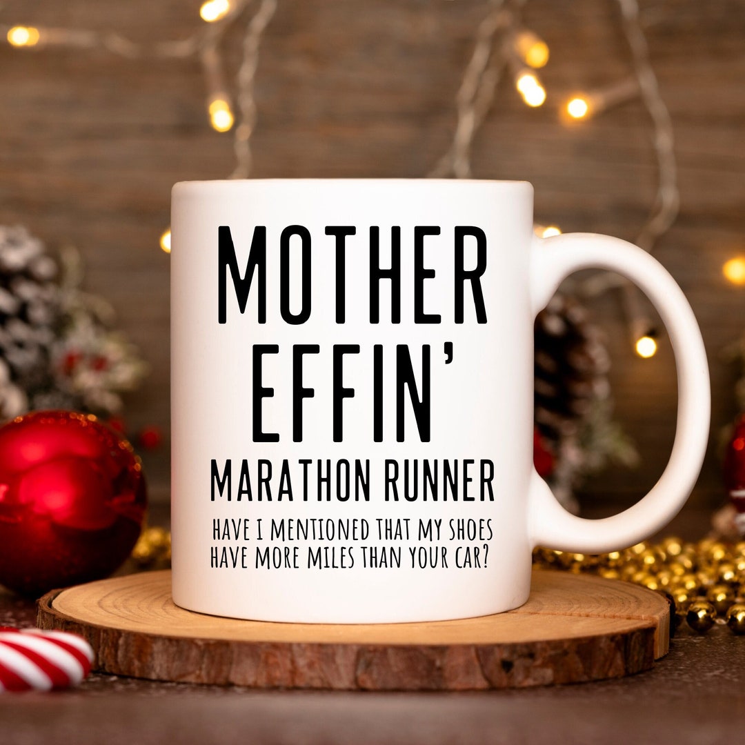 Marathon Runner Gifts, Runner Athlete Gifts, Expletive Gift, Perfect Marathon Runner Cup for