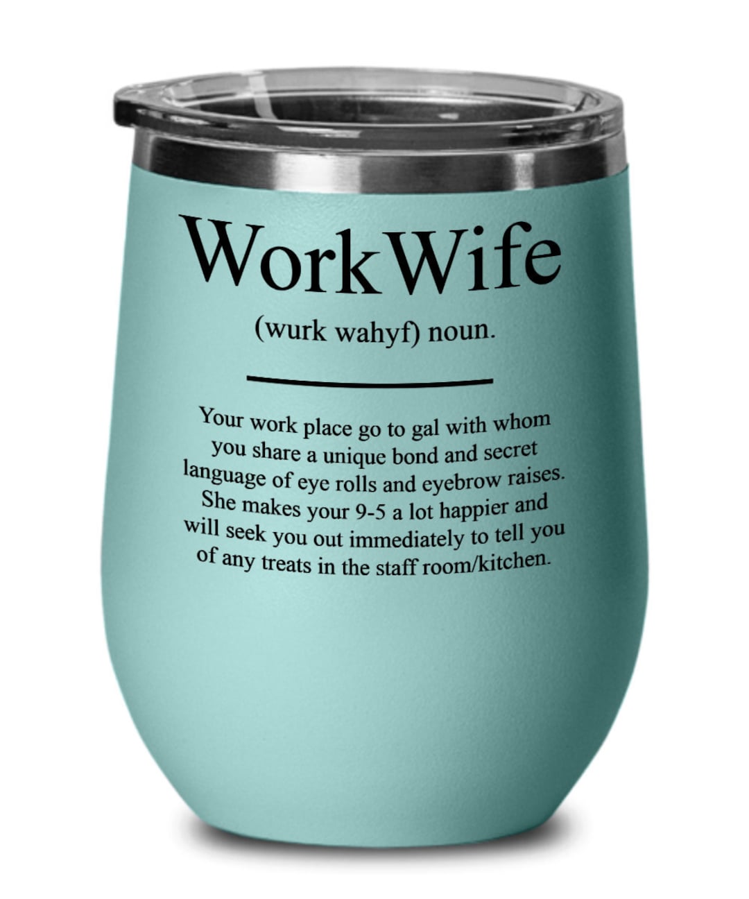 Funny Work Wife Gift Wine Cup, Birthday, Appreciation, Christmas Gifts ...