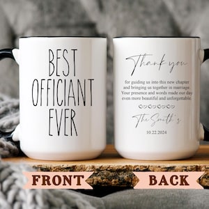 Officiant cadeau bruiloft Officiant cadeau Officiant cadeaus Gepersonaliseerde Officiant cadeau Bruiloft Officiant bedankje bruiloftssouvenir