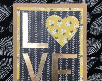 Tarjeta de amor - Boda, Aniversario * Personalizado *