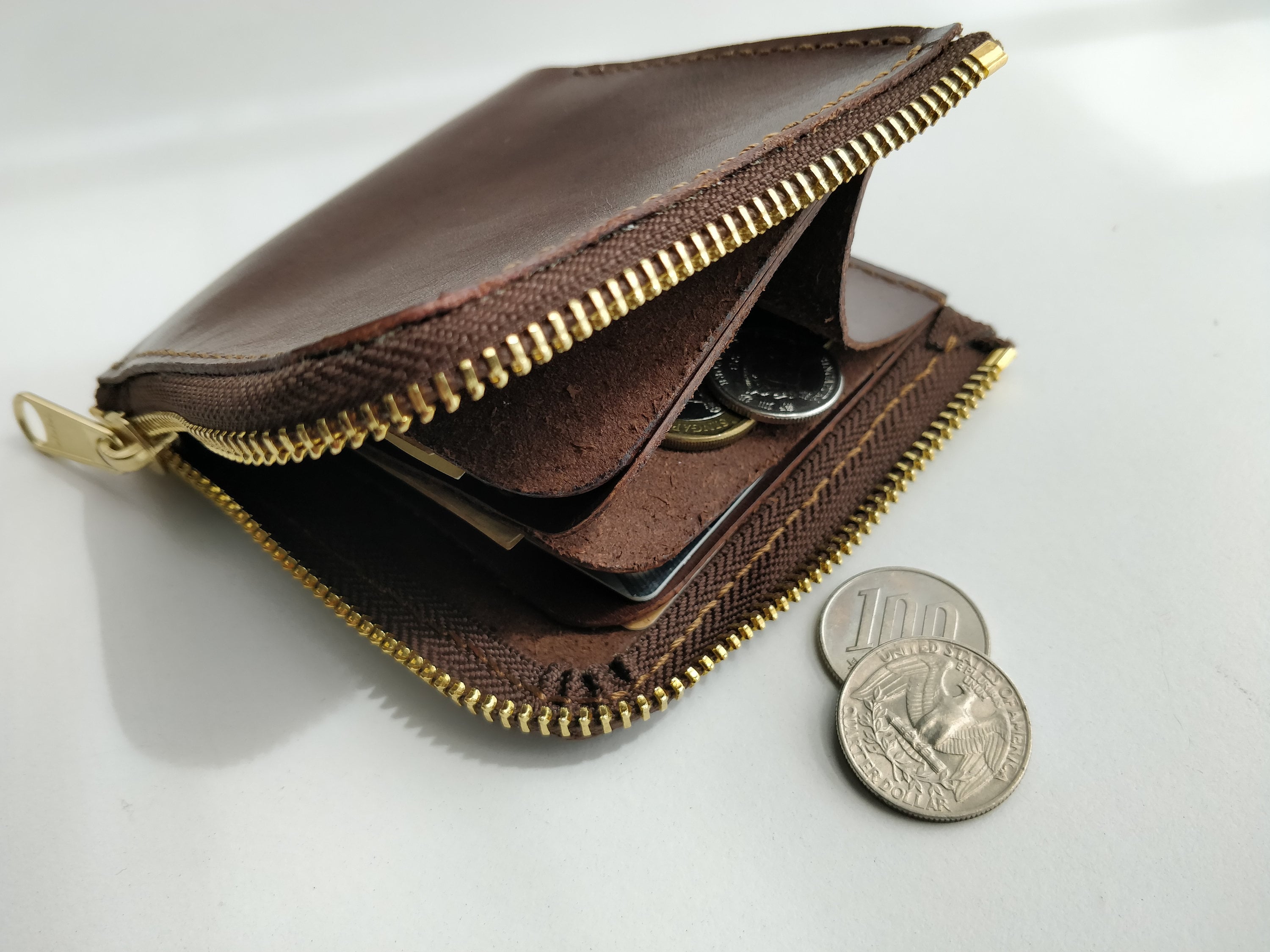 L Zip WalletMens Leather WalletWallet for WomenZipper Etsy