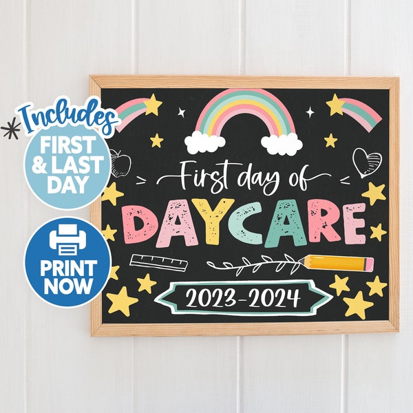 1st Day Of Daycare With Rainbow Etsy 1st-day-of-daycare-with-rainbow-etsy